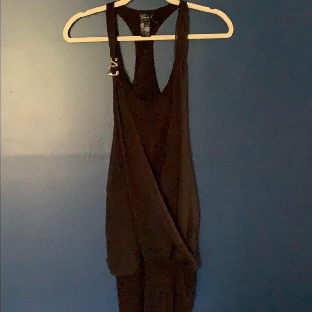Guess Black Short Racer Back Dress